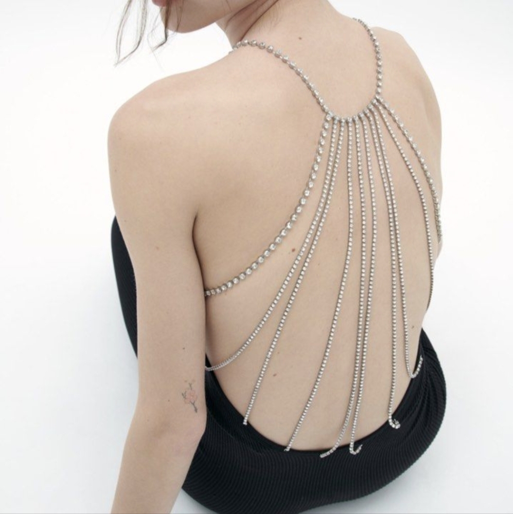 Seamless Short Jewel Dress Zara S